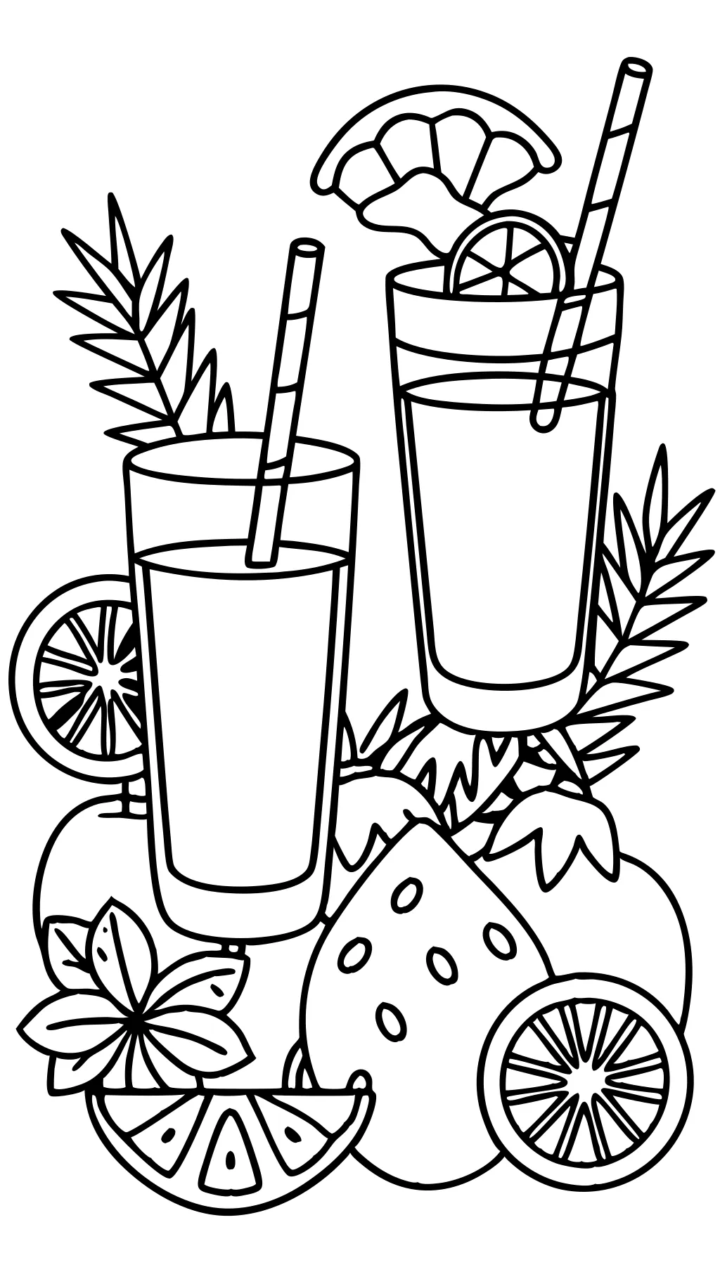 coloring pages juice